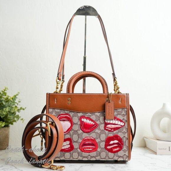 NWT CA119 Coach X Tom Wesselmann Rogue Bag 25 In Signature Textile Jacquard - Picture 3 of 14